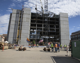 The Health Sciences Innovation Building is scheduled for completion in summer 2018. (Kris Hanning/UAHS BioCommunications)